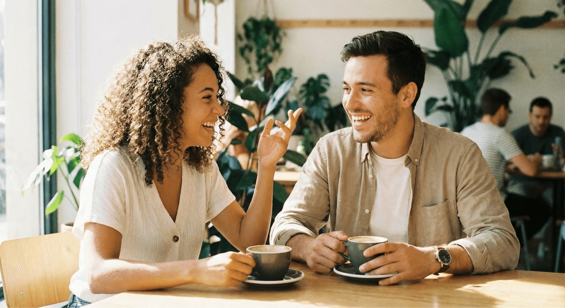 Couple looking at laptop together
