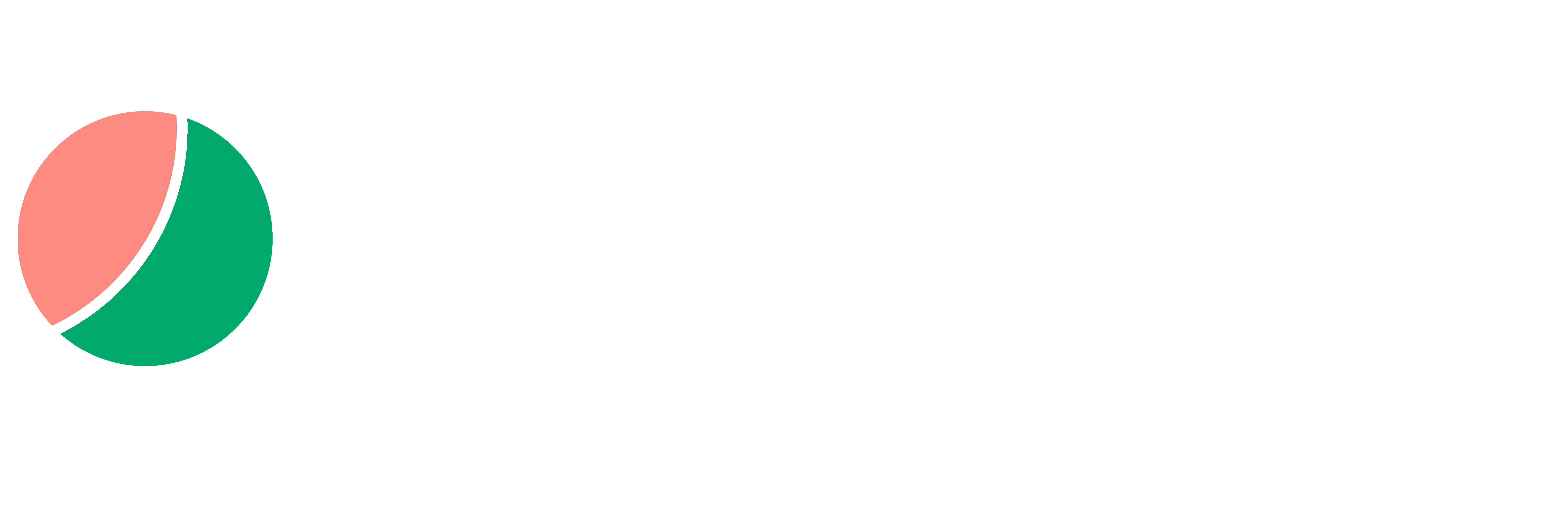 Halfway primary logo, light - budgeting app for couples who don't earn the same