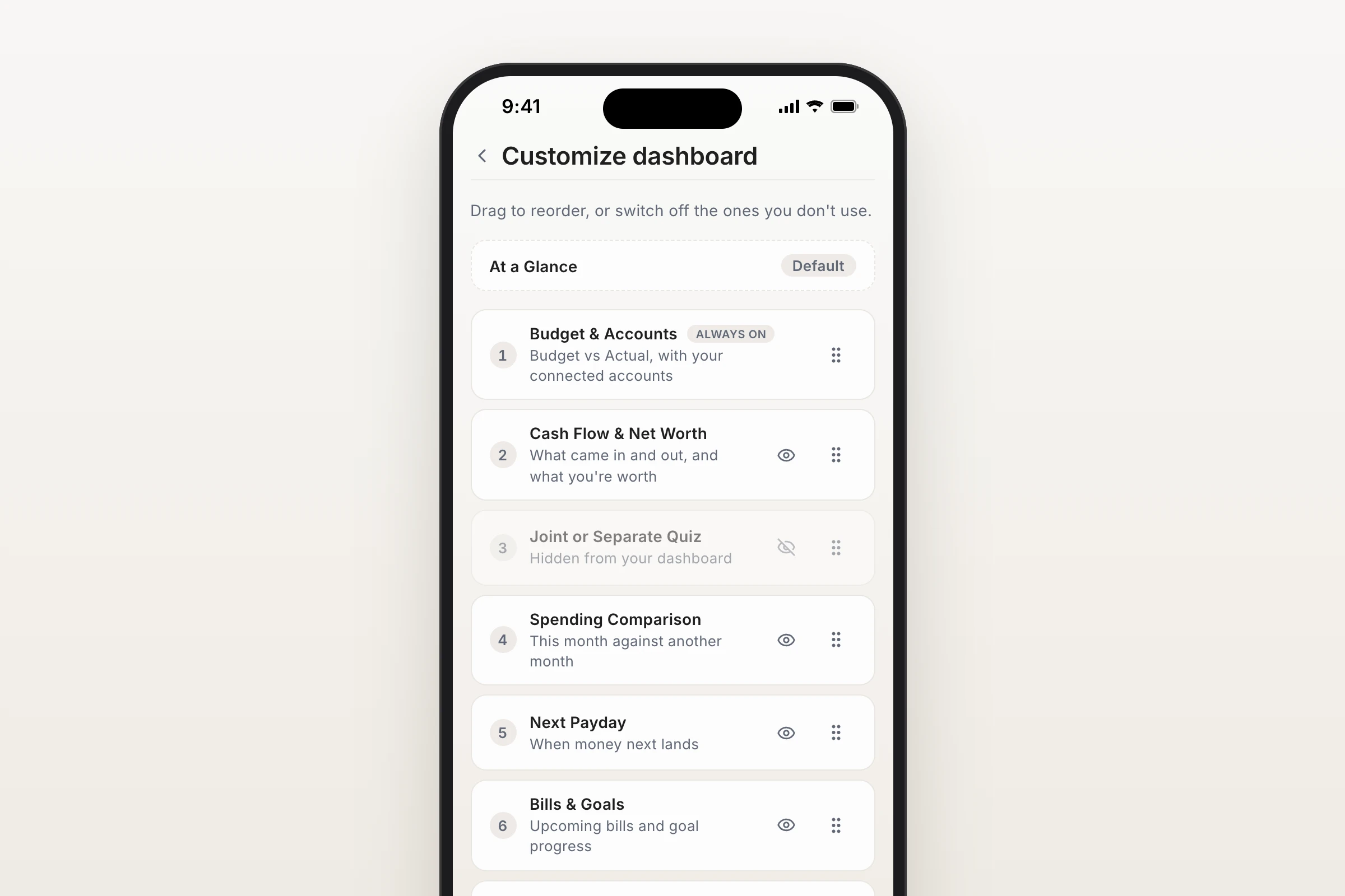 Customize Your Dashboard: Put What Matters First